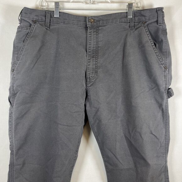 Dickies Flex Cargo Pants, Men's Size 40 Regular Fit Dark Gray Workwear - Picture 2 of 8